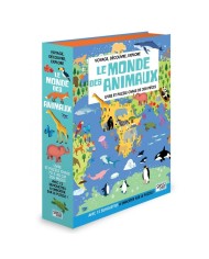 Les Animaux : Les Espèces Menacés - Livre - Puzzle 205 Pièces