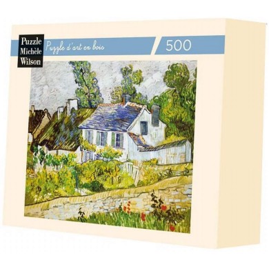 Puzzle D'Art Michèle Wilson - Maisons À Auvers - VAN GOGH - 500 Pièces