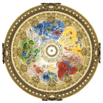 Puzzle D'Art Michèle Wilson - Plafonds De L'Opéra De Paris - CHAGALL - 80 Pièces