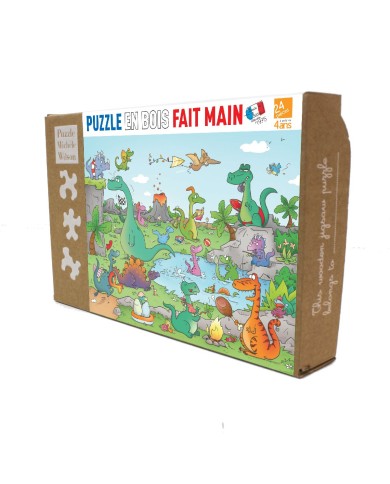 Puzzle Michèle Wilson - Les Dinosaures - 24 Pièces
