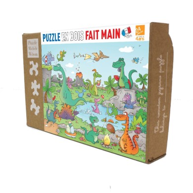 Puzzle Michèle Wilson - Les Dinosaures - 24 Pièces