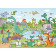 Puzzle Michèle Wilson - Les Dinosaures - 24 Pièces