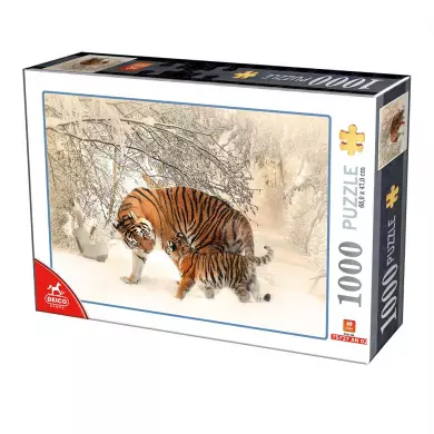 Puzzle D-TOYS - Les Tigres / TIGERS - 1000 Pièces
