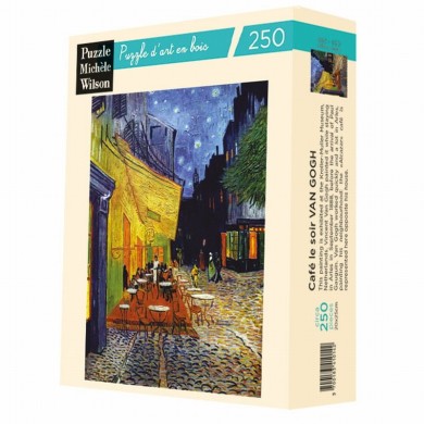 Puzzle D'Art Michèle Wilson - Le Café Le Soir - VAN GOGH - 250 Pièces