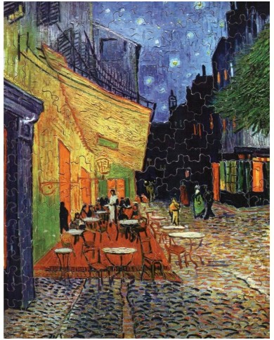 Puzzle D'Art Michèle Wilson - Le Café Le Soir - VAN GOGH - 250 Pièces