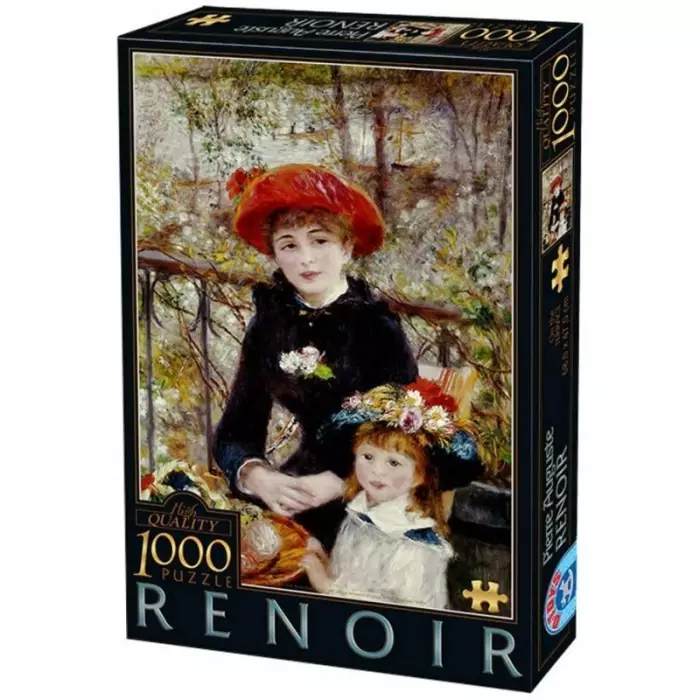 DTOYS Puzzle Renoir Deux Soeurs Sur La Terrasse 1000 Pièces