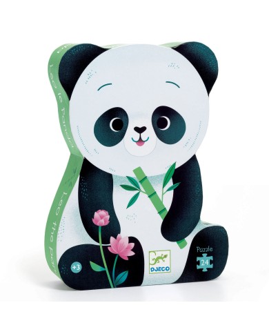 Puzzle Silhouette DJECO - Léo Le Panda - 24 Pièces