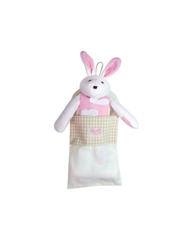 Doudou Lapin Rose - COTON BIO