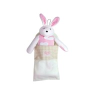 Doudou Lapin Rose - COTON BIO