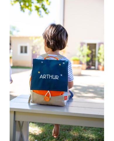 SAC ASTRO ORANGE & GAULOISE A BRODER