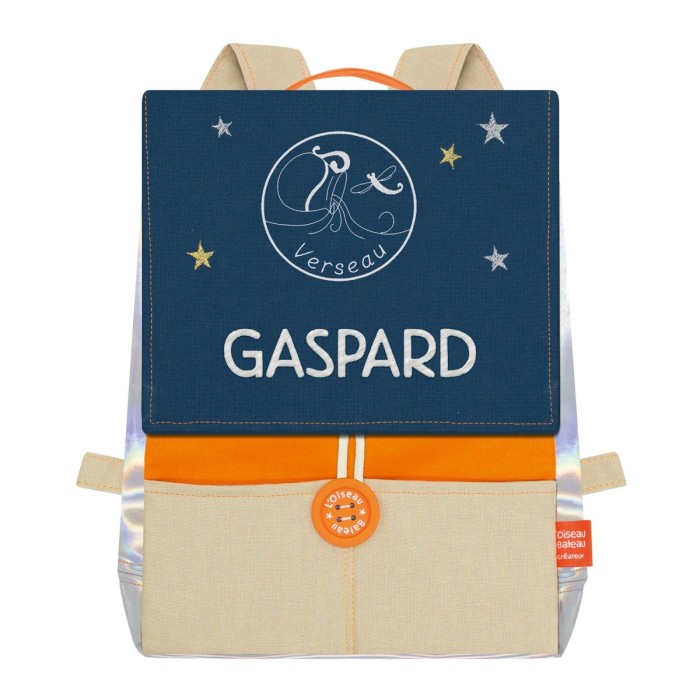 SAC ASTRO ORANGE & GAULOISE A BRODER