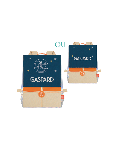 SAC ASTRO ORANGE & GAULOISE A BRODER