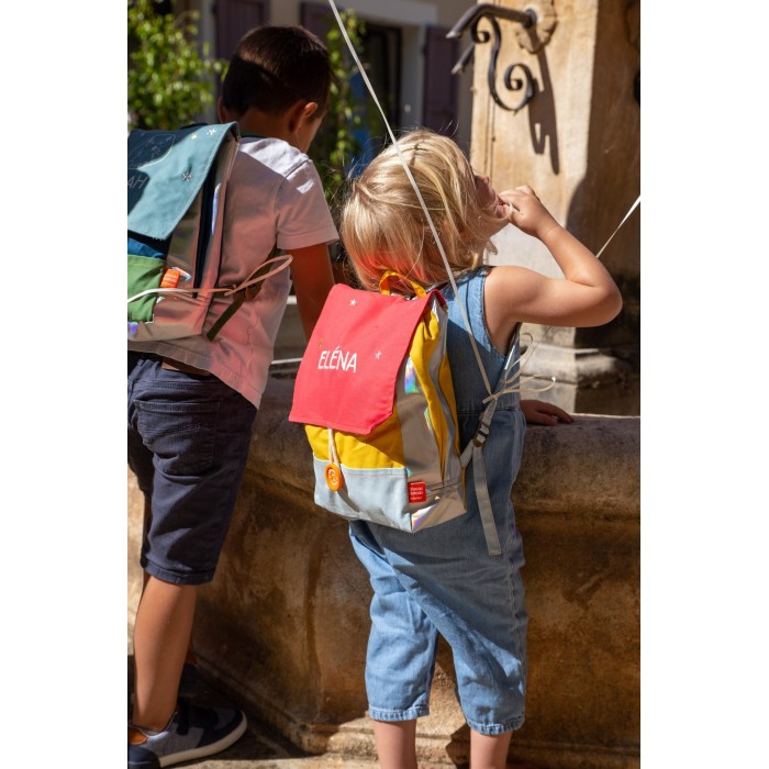 SAC ASTRO MOUTARDE & GRENADINE A BRODER