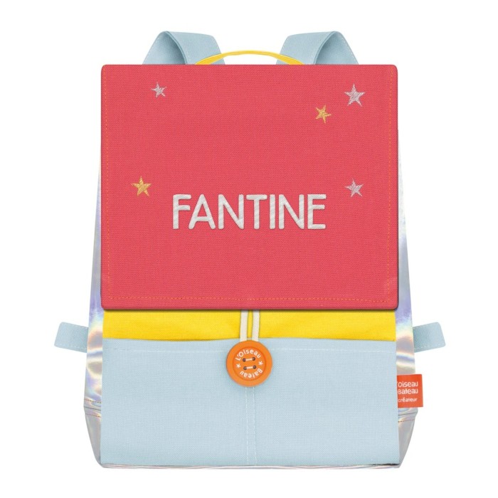 SAC ASTRO MOUTARDE & GRENADINE A BRODER