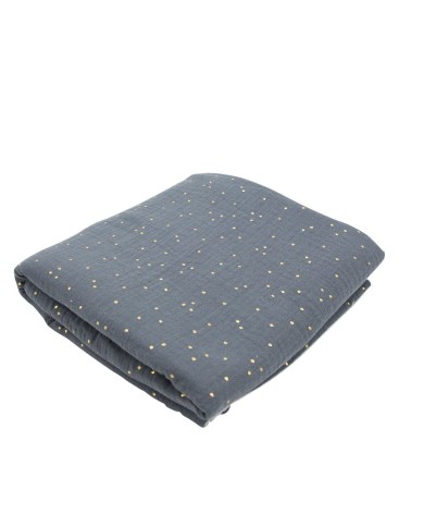 Couverture Nid D'Abeille Gris Clair