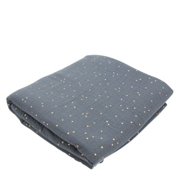 Couverture Nid D'Abeille Gris Clair