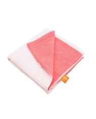 Couverture Nid D'Abeille Rose Pale