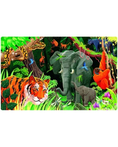 La Jungle : La Planète En Danger - Livre - Puzzle 220 Pièces