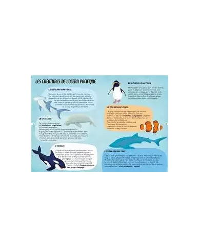 Mers et Océans - Voyage, Découvre, Explore - Livre - Puzzle 205 Pièces