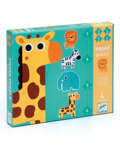 Primo Dans La Jungle - Puzzle Evolutif DJECO