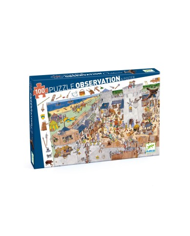 Puzzle D'Observation - Le Château Fort 100 Pièces