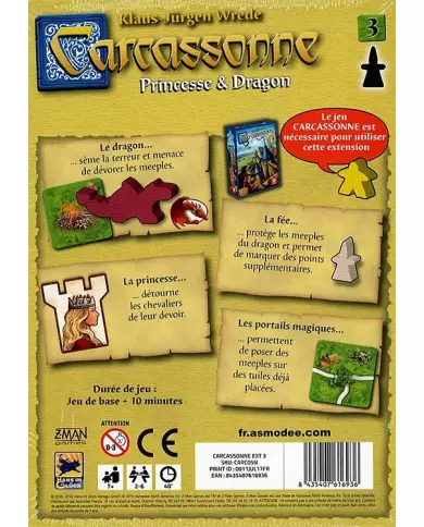 Carcassonne : Extension 03 Princesse et Dragon