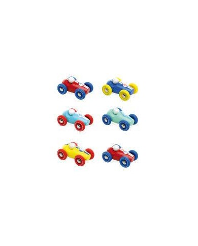 Mini Voiture De Course Vilac Rouge Et Bleu