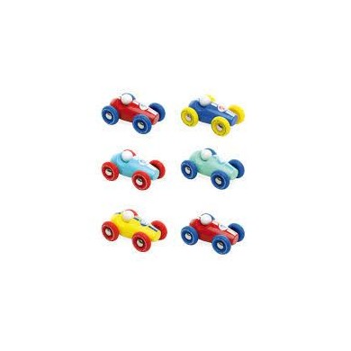 Mini Voiture De Course Vilac Rouge Et Bleu