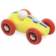 Mini Voiture De Course Vilac Jaune Et Rouge