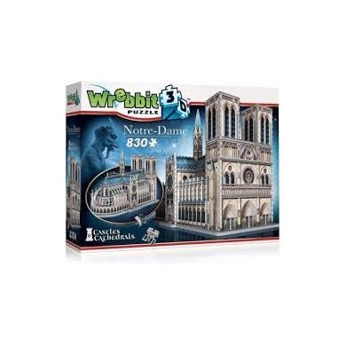 Puzzle 3D Wrebbit - Notre Dame De Paris - 830 Pièces