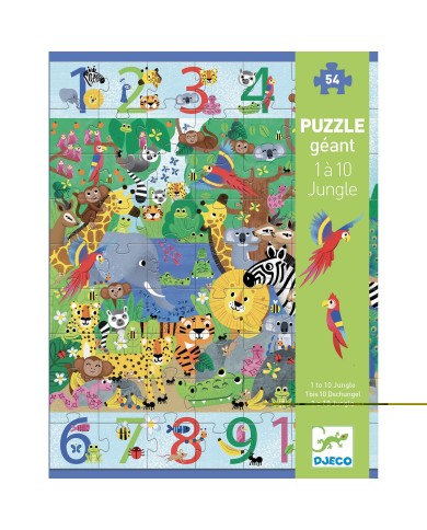 Puzzle Géant 1 A 10 Jungle