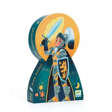 Puzzle Silhouette DJECO - Le Chevalier De La Pleine Lune - 36 Pièces