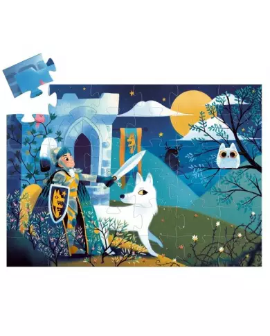 Puzzle Silhouette DJECO - Le Chevalier De La Pleine Lune - 36 Pièces
