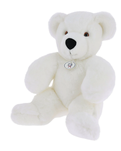 Ours Martin Blanc 30 cm - Les Petites Maries