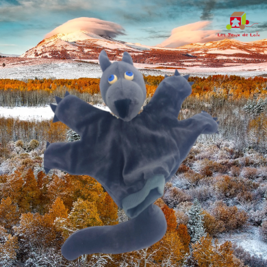 Marionnette A 5 Doigts - Le Loup - Taille Enfant