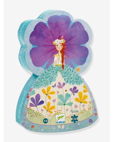 Puzzle Silhouette DJECO - La Princesse Du Printemps - 36 Pièces