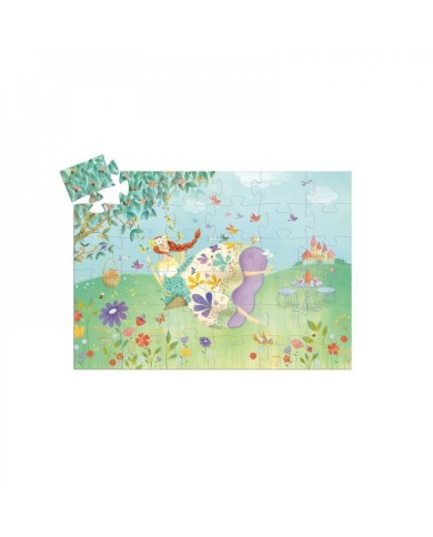 Puzzle Silhouette DJECO - La Princesse Du Printemps - 36 Pièces