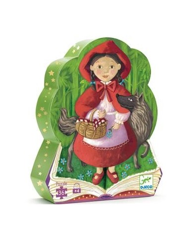 Puzzle Silhouette DJECO - Le Petit Chaperon Rouge - 36 Pièces