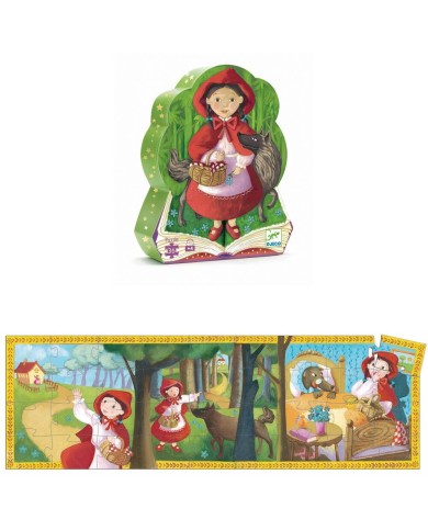 Puzzle Silhouette DJECO - Le Petit Chaperon Rouge - 36 Pièces