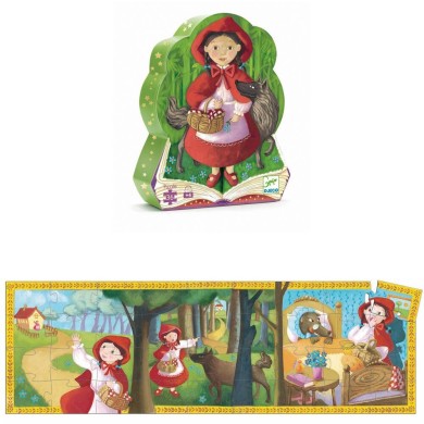 Puzzle Silhouette DJECO - Le Petit Chaperon Rouge - 36 Pièces