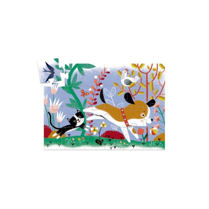 Puzzle Silhouette DJECO - Firmin Petit Chien - 24 Pièces