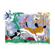 Puzzle Silhouette DJECO - Firmin Petit Chien - 24 Pièces