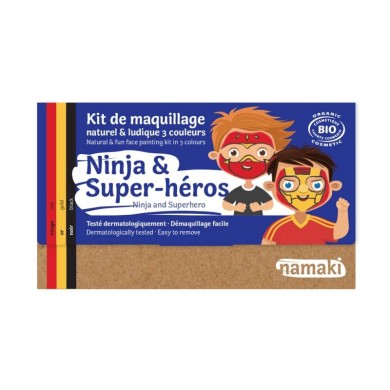 Kit De Maquillage 3 Couleurs Ninja & Super-Héros
