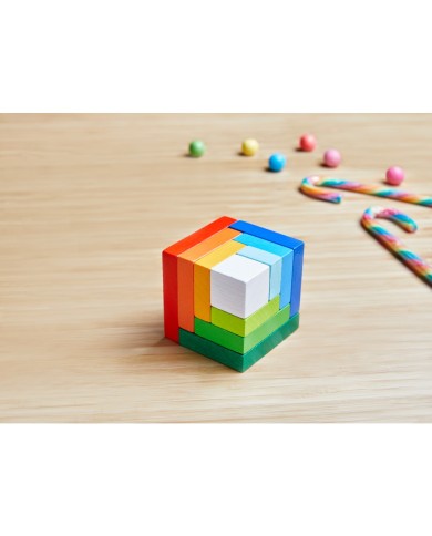 Jeu D’Assemblage 3D Cube Multicolore