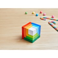 Jeu D’Assemblage 3D Cube Multicolore