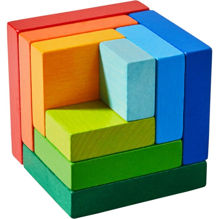 Jeu D’Assemblage 3D Cube Multicolore