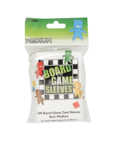 100 Sleeves Board Game - 57 X 89 Mm Clear Medium