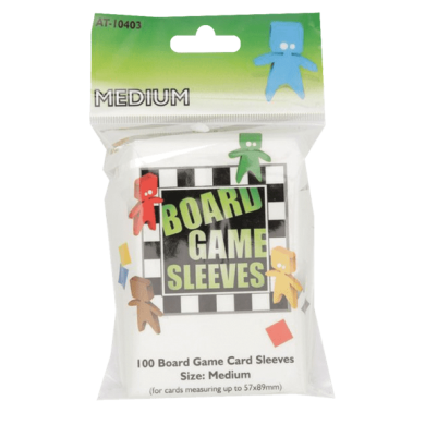 100 Sleeves Board Game - 57 X 89 Mm Clear Medium