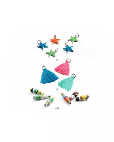 Perles De Papier Et Bracelets À Créer - Pop Et Acidulés - DJECO