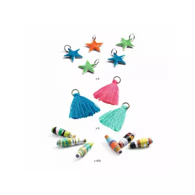 Perles De Papier Et Bracelets À Créer - Pop Et Acidulés - DJECO